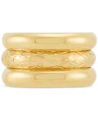3-Pc. Set Polished Band Rings in 14k Yellow Gold
