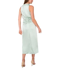 Parker Women's The Ayla Mock-Neck Ruched Midi Dress