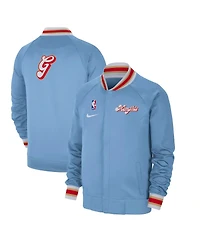 Nike Men's Light Blue Memphis Grizzlies 2024/25 City Edition Authentic Showtime Performance Full-Zip Jacket