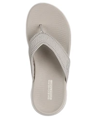 Skechers Women's Go Walk Flex Flip-Flop Thong Sandals from Finish Line