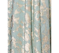 Betsy & Adam Women's Metallic V-Neck Ruched-Waist Gown