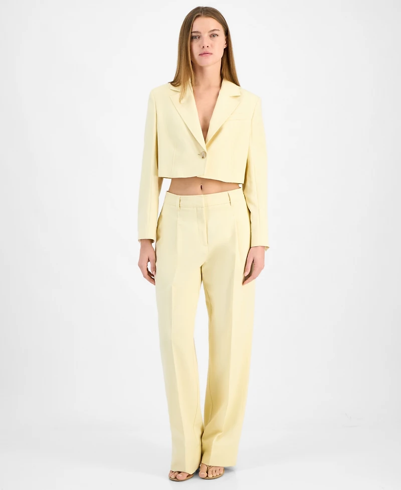 Boss Orange Women's Cropped One-Button Blazer