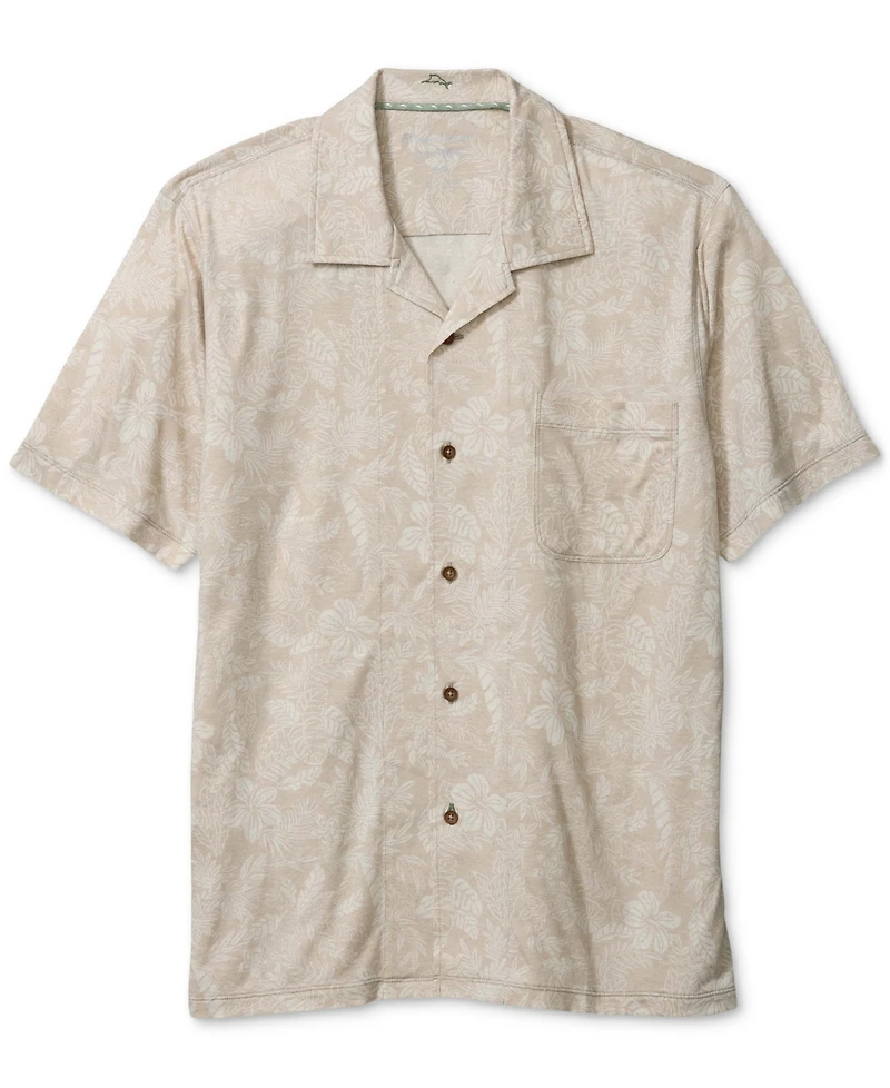 Tommy Bahama Men's Vista Mar Leaf-Pattern Linen Blend Shirt