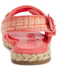 Karl Lagerfeld Paris Women's Charlay Almond Toe Flat Sandals