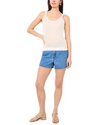 1.state Women's Pointelle Knit Tank Top