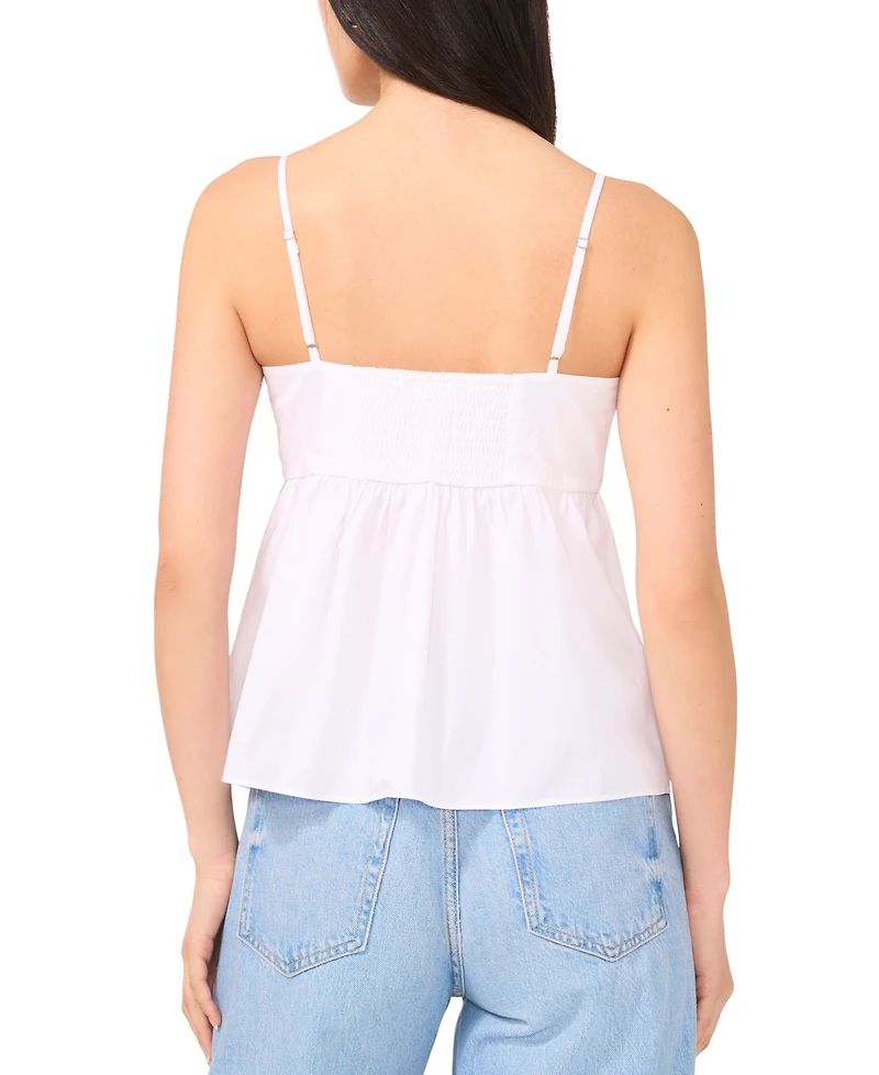 1.state Women's Cotton Tie-Front Camisole