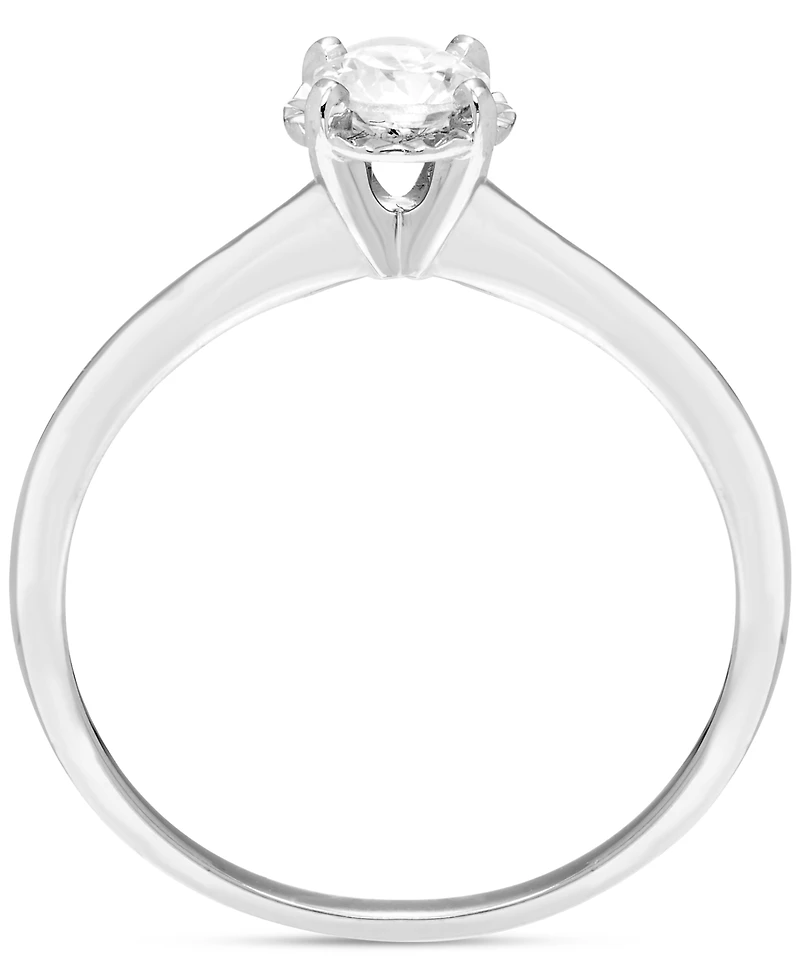 Diamond Solitaire Engagement Ring (1/4 ct. t.w.) in 14k White Gold