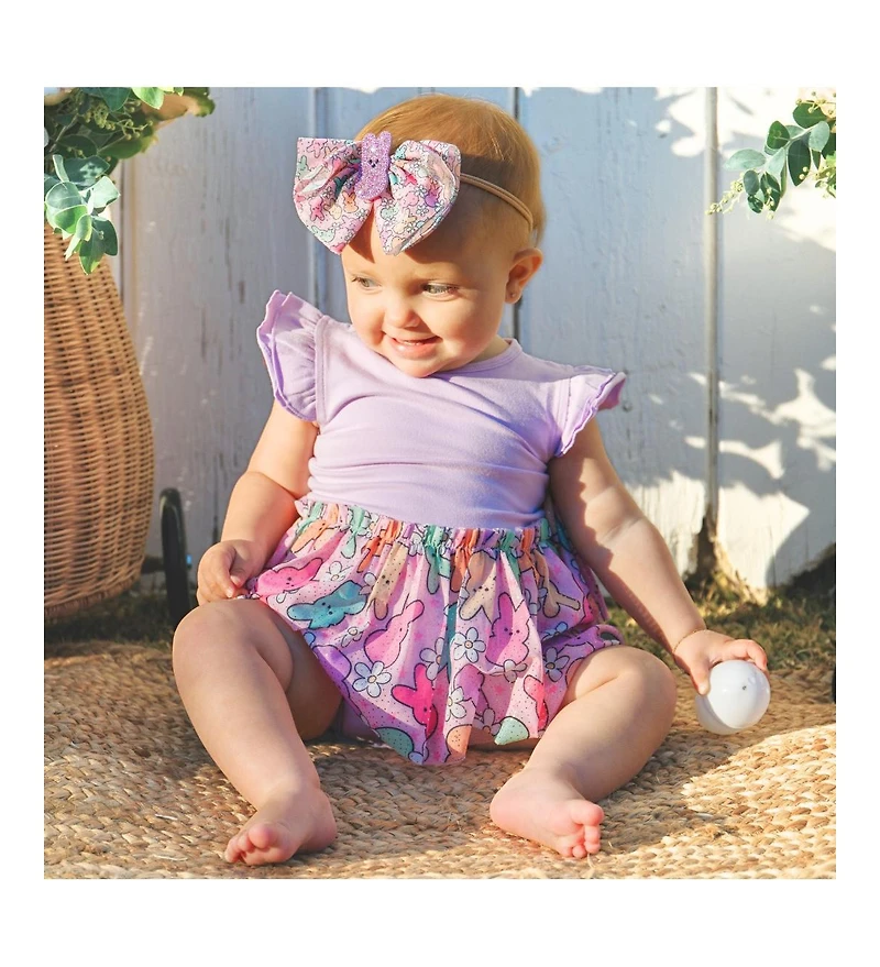 Sweet Wink Baby Girl's Easter Peeps Tulle Bow Baby Headband