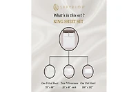 Superior Egyptian Cotton 530 Thread Count Solid Deep Pocket Sheet Set