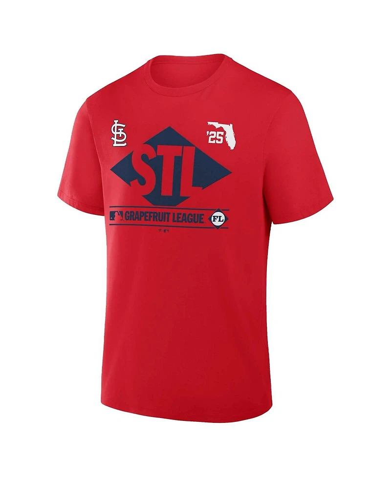 Fanatics Men's Red St. Louis Cardinals 2025 Spring Training Grapefruit League True Icon T-Shirt