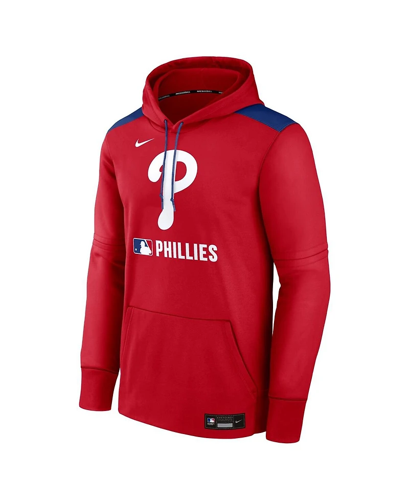 Nike Men's Red Philadelphia Phillies Authentic Collection Performance Pullover Hoodie