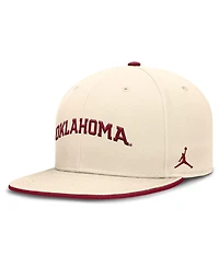 Jordan Men's Natural Oklahoma Sooners Primetime True Performance Fitted Hat