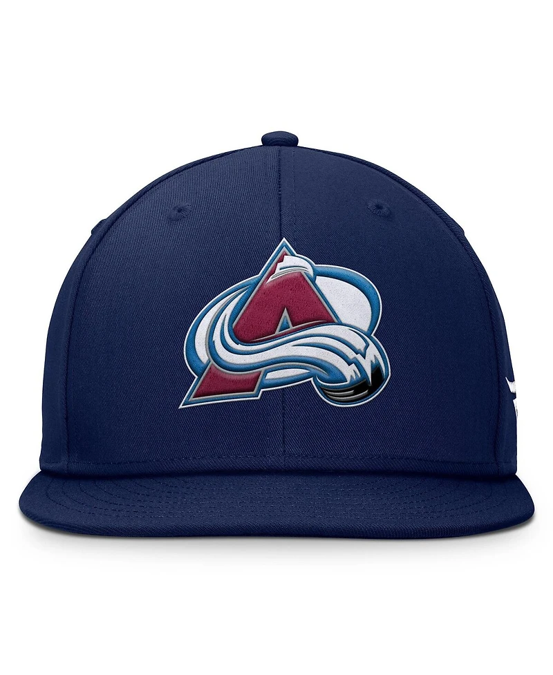 Fanatics Men's Navy Colorado Avalanche Core Primary Logo Snapback Hat