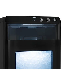 Newair Nugget Ice Maker Countertop, 44 lbs in 24 hours Ice Machine Nugget, Self Cleaning Ice Maker in Black Stainless Steel, Perfect for Home Bar, Kit