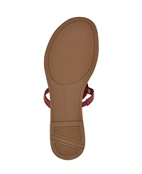 Tommy Hilfiger Women's Litzy Logo T-Strap Flat Sandals