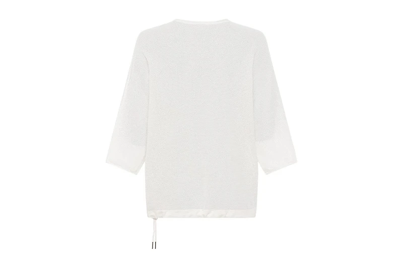 Olsen Women's Embellished Waffle Knit Pullover