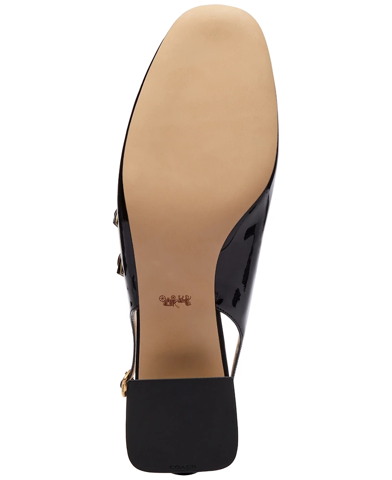Coach Women's Winley Patent Leather Slip-On Pumps