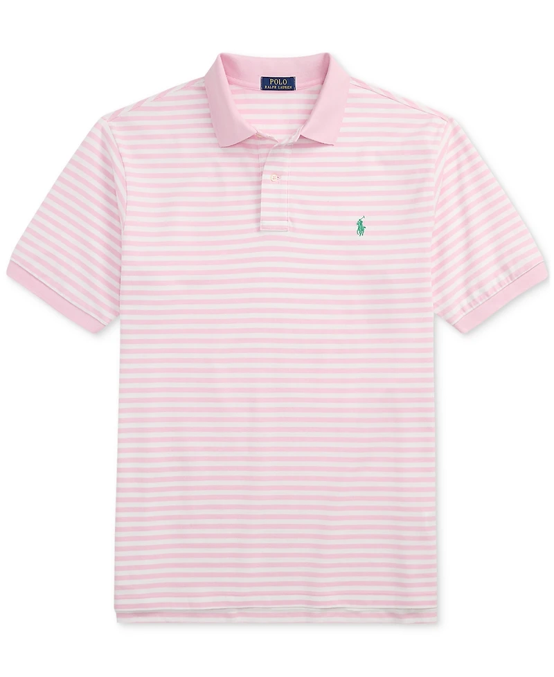 Polo Ralph Lauren Men's Big & Tall Striped Mesh Polo Shirt