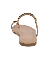 Nine West Women's Balon Strappy Toe Loop Flat Sandals