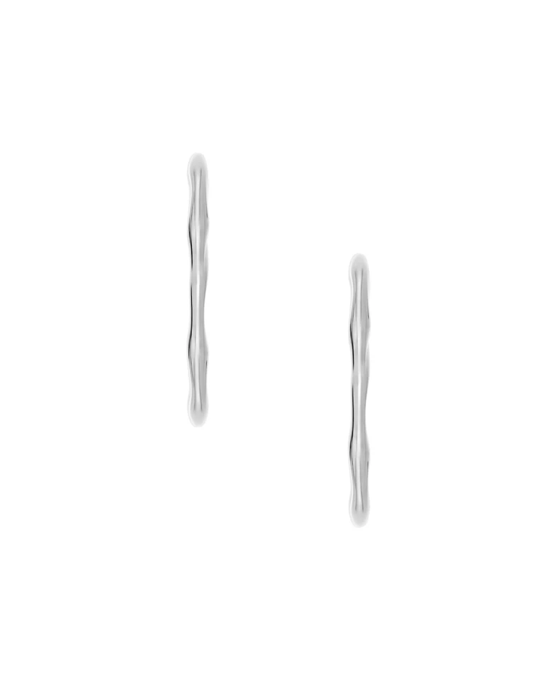 Skagen Women's Moderne Stak Silver-Tone Stainless Steel Hoop Earrings
