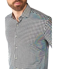 OppoSuits Men's Shirt - Long Sleeve Shiny Snake Gold