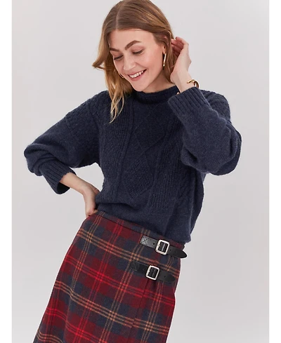 Celtic & Co. Women's British Wool Gansey Sweater