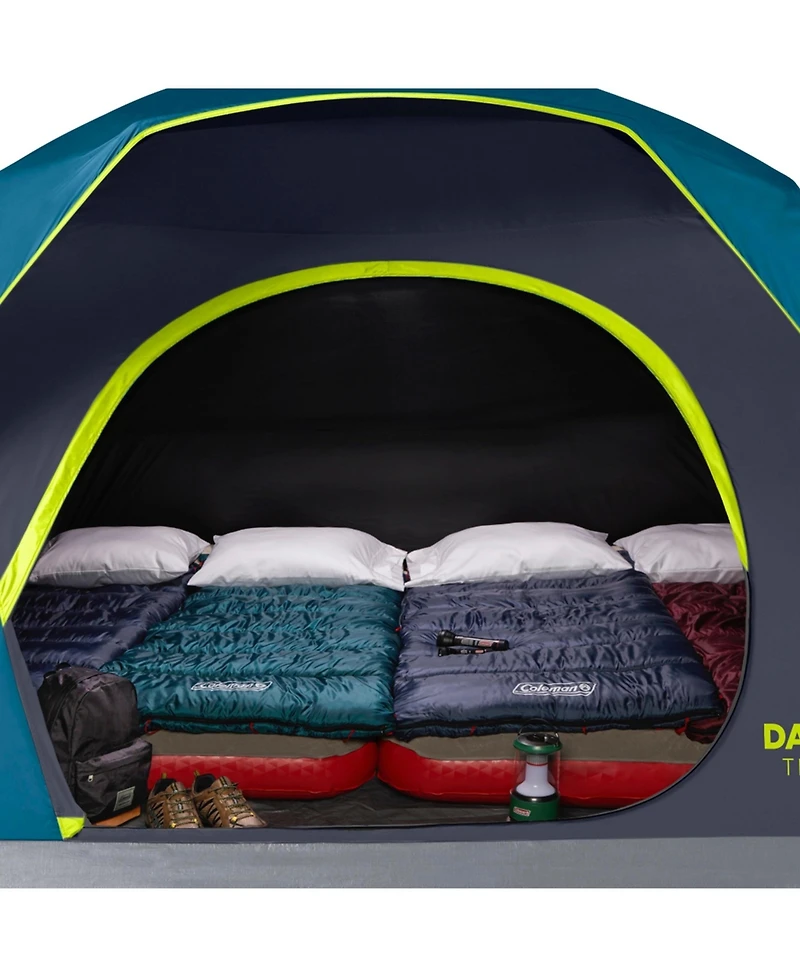 Coleman Blue 6-Person Dark Room Skydome Camping Tent