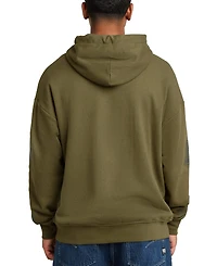 G-Star Raw Men's Relaxed Fit Long Sleeve Multi-Logo Graphic Hoodie