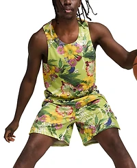 Puma Men's Dunked Floral Regular-Fit Reversible Mesh Tank