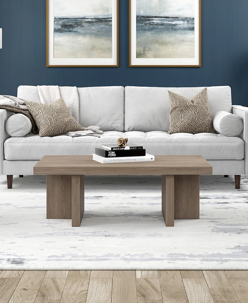 Hudson & Canal 44" Dimitra Wide Rectangular Coffee Table