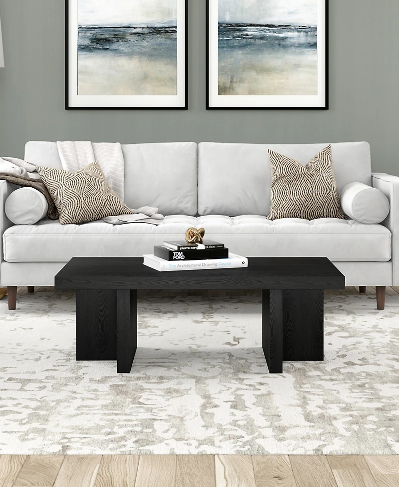 Hudson & Canal 44" Dimitra Wide Rectangular Coffee Table
