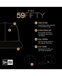 New Era Baby Boys and Girls Navy Tampa Bay Rays My First 59FIFTY Fitted Hat