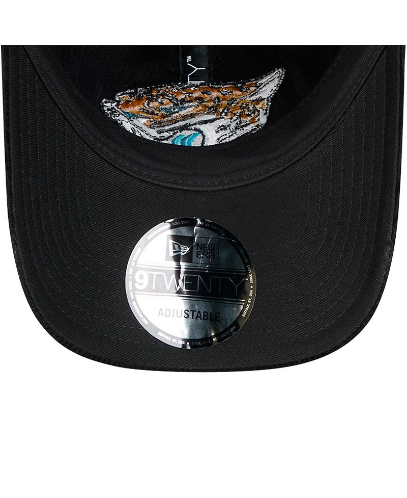 New Era Men's Black Jacksonville Jaguars Corded 9TWENTY Adjustable Hat