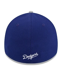 New Era Men's Royal/Gray Los Angeles Dodgers 2025 Mlb Clubhouse 39THIRTY Flex Hat