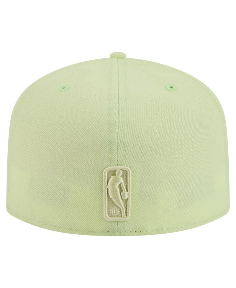 New Era Men's Green Boston Celtics Colorpack A-Frame Pinch Front 59FIFTY Fitted Hat