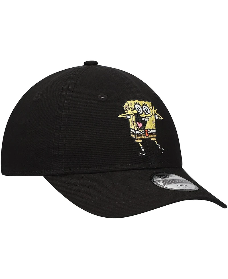 New Era Preschool Black SpongeBob SquarePants 9TWENTY Adjustable Hat