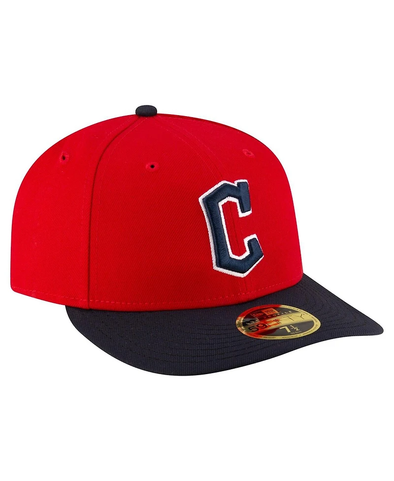 New Era Men's Red/Black Cleveland Guardians Authentic Collection On-Field Low Profile 59FIFTY Fitted Hat