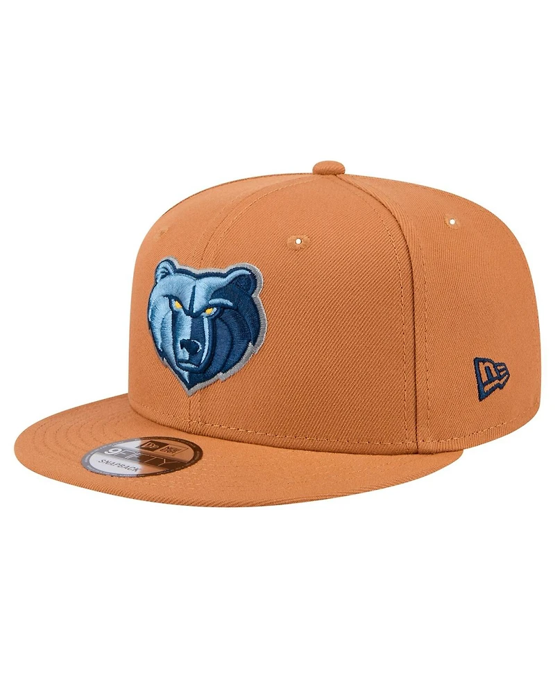 New Era Men's Tan Memphis Grizzlies Color Pack 9FIFTY Snapback Hat
