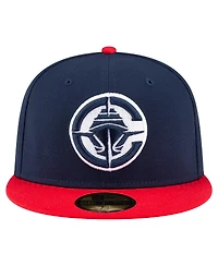 New Era Men's Navy/Red La Clippers 2-Tone 59FIFTY Fitted Hat