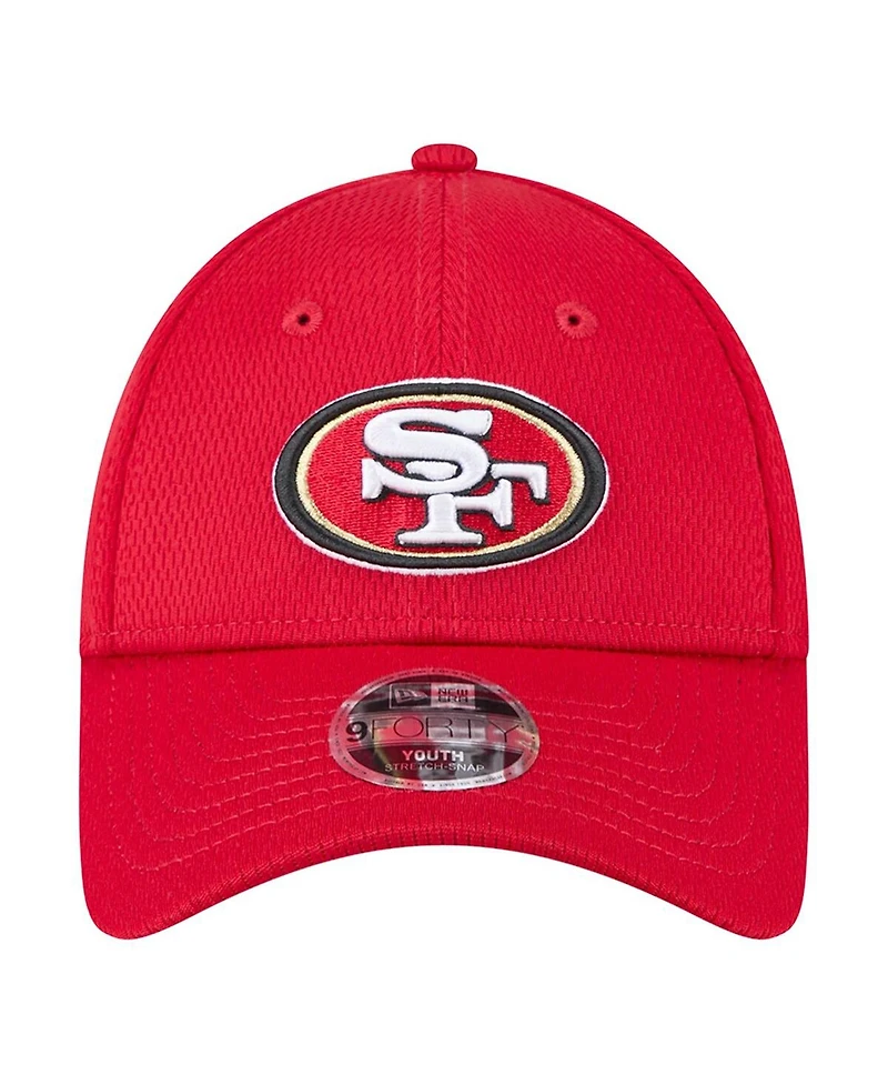 New Era Preschool Scarlet San Francisco 49ers Main 9FORTY Adjustable Hat