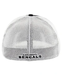'47 Brand Men's Black/White Cincinnati Bengals Thrash Trophy Flex Hat
