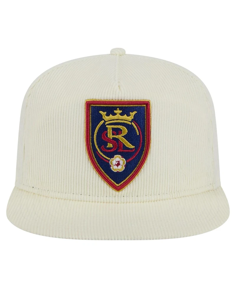 New Era Men's Cream Real Salt Lake 2025 Kickoff Snapback Golfer Hat