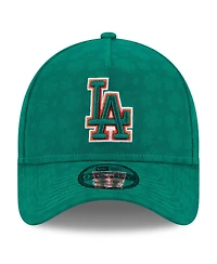 New Era Men's Kelly Green Los Angeles Dodgers St. Patrick's Day A-Frame 9FORTY Adjustable Hat