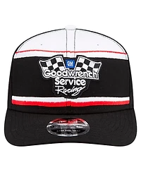 New Era Men's Black/White Dale Earnhardt Good wrench Service 9SEVENTY Stretch-Snap Hat