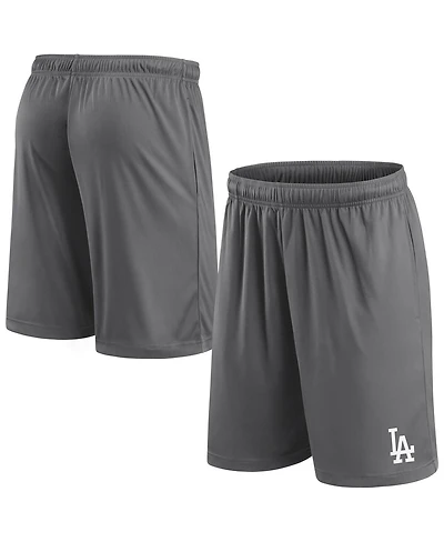 Fanatics Men's Gray Los Angeles Dodgers Primary Logo Shorts