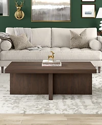 Hudson & Canal 44" Elna Wide Rectangular Coffee Table