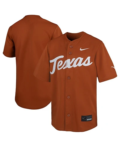Nike Big Boys and Girls Texas Orange Texas Longhorns Limited Baseball Jersey