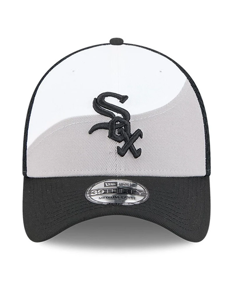 New Era Men's Gray/Black Chicago White Sox 2025 Spring Training 39THIRTY Flex Hat