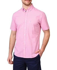 Tailorbyrd Men's Signature Gingham Short Sleeve Shirt