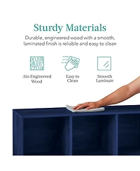 Best Choice Products 6-Cube Bookshelf, 11in Display Storage System, Organizer w/ Removable Back Panels